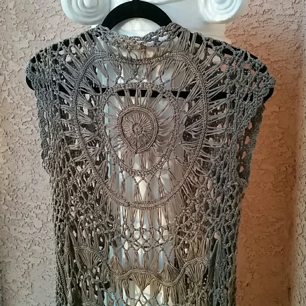 Handmade knitted vest